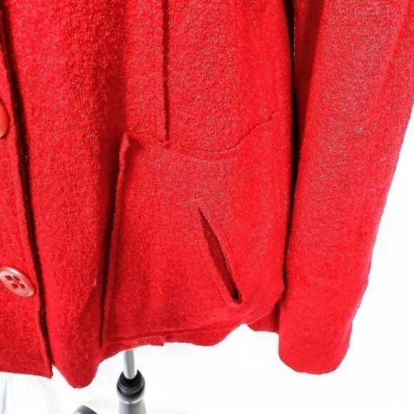 Coldwater Creek Red Wool Swing Jacket - Picture 6 of 9